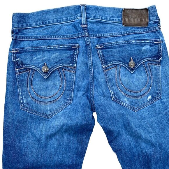 Vintage True Religion Jeans Size 34 RICKY Blue - Picture 3 of 7